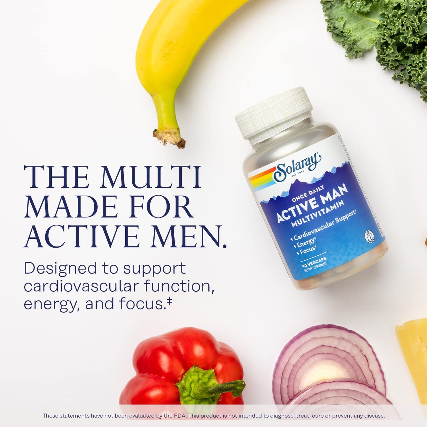 Solaray multivitamínico para energía y enfoque