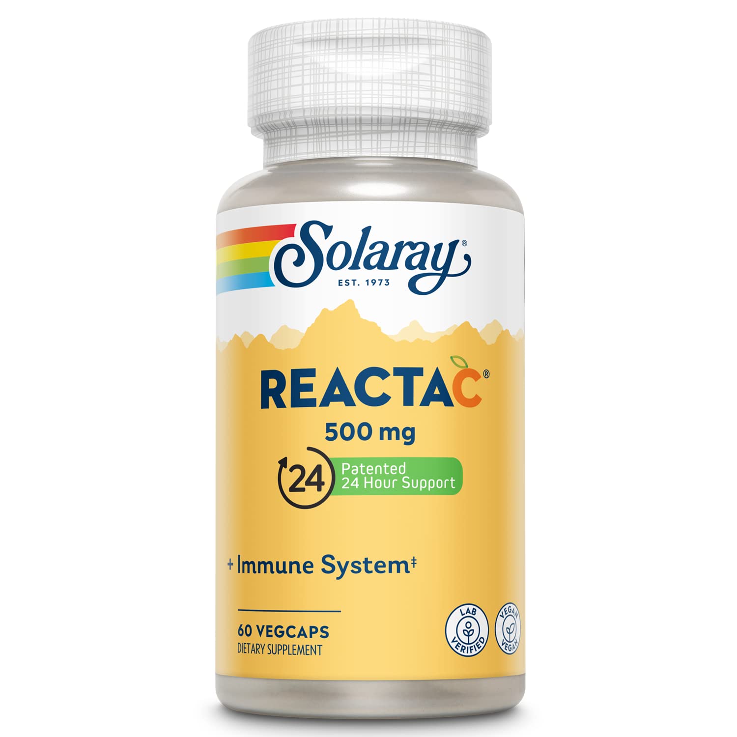 SOLARAY Reacta-C suplemento vitamina C cápsulas envase frontal