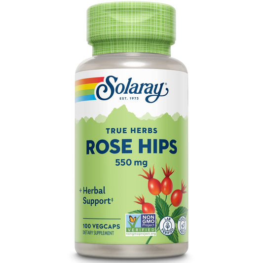 Solaray Rose Hips 550 mg frasco 100 VegCaps