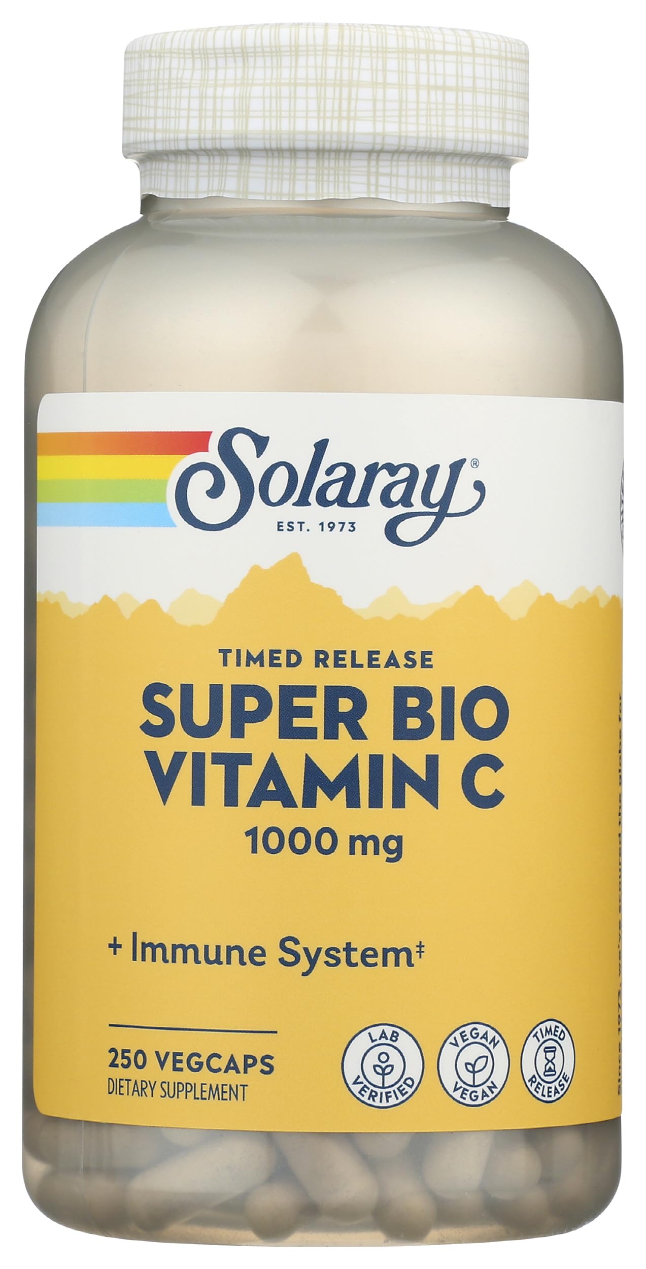 Solaray Super Bio C bufferizado 250 tabletas vitamina C