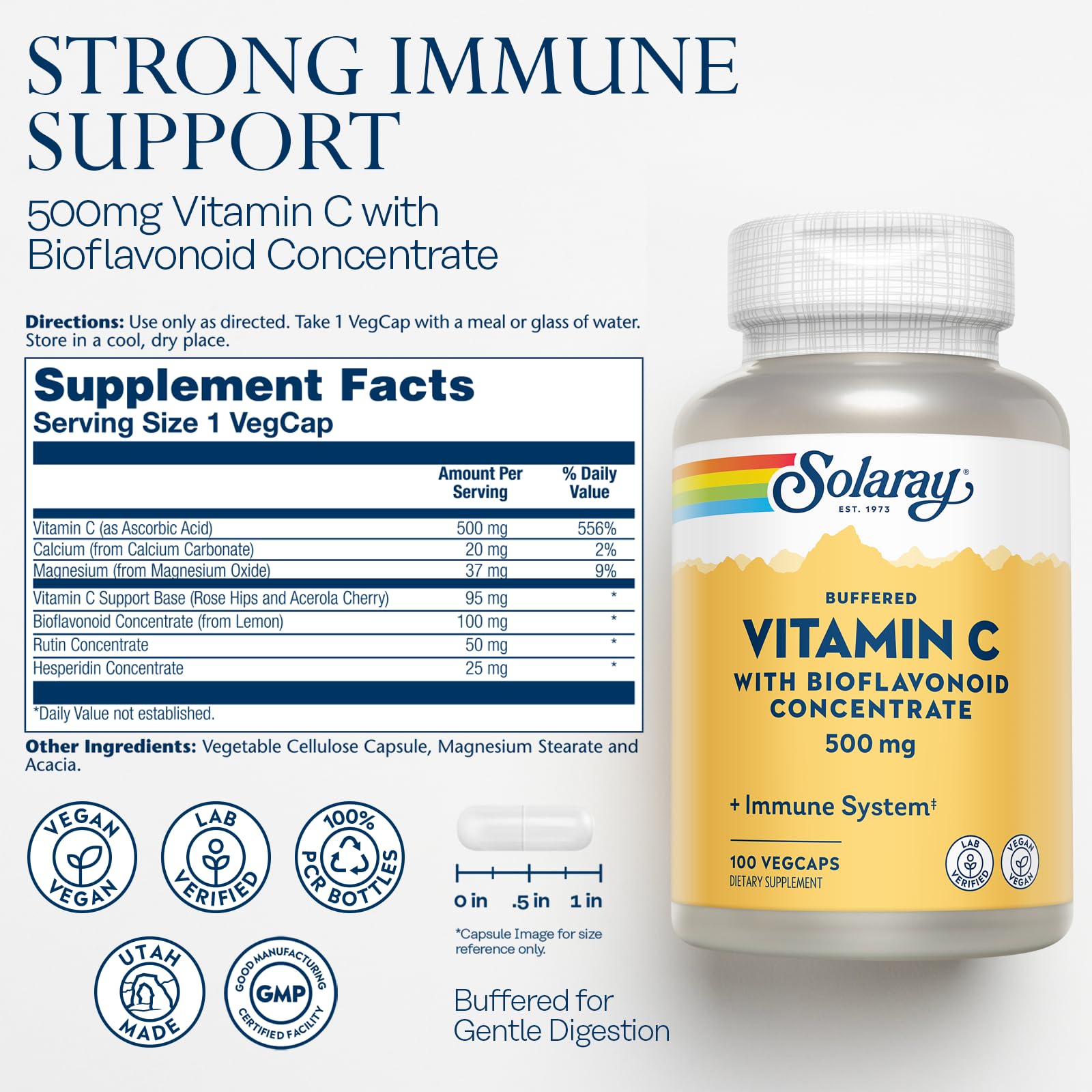 solaray suplemento vitamina c con bioflavonoides y acerola