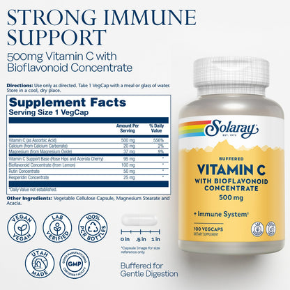 solaray suplemento vitamina c con bioflavonoides y acerola