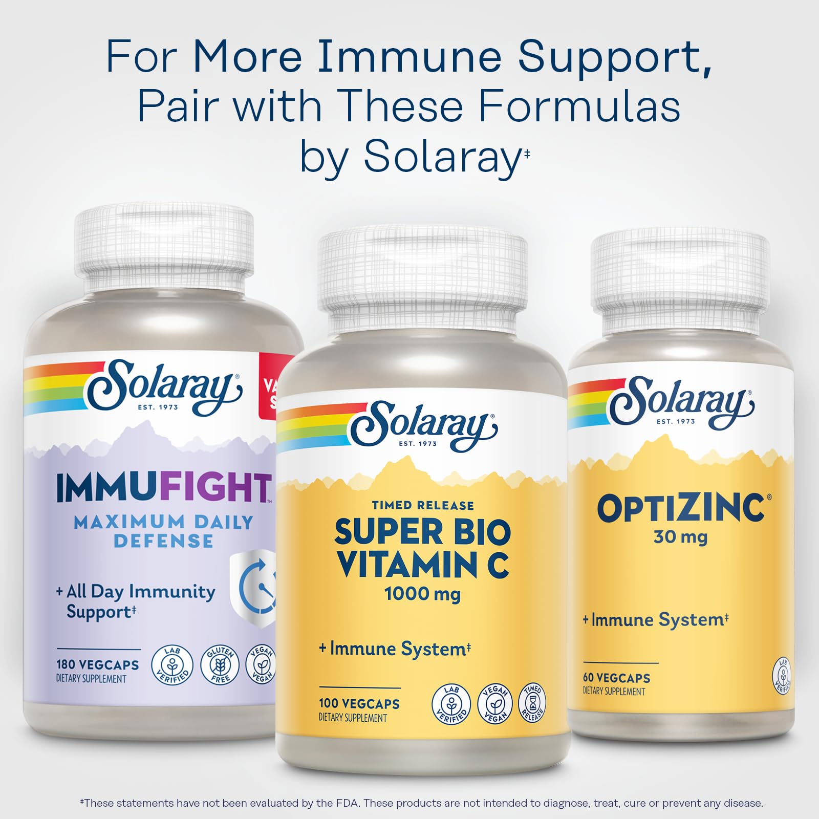 Solaray vitamina c cápsulas liberación gradual y rápida doble