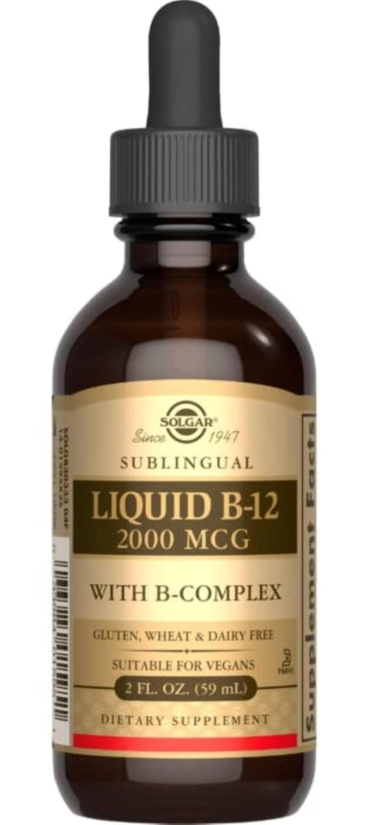 Solgar B-12 líquido complejo B 2 fl oz paquete 2
