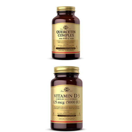 Solgar complejo quercetina y vitamina D3 cápsulas vegetales