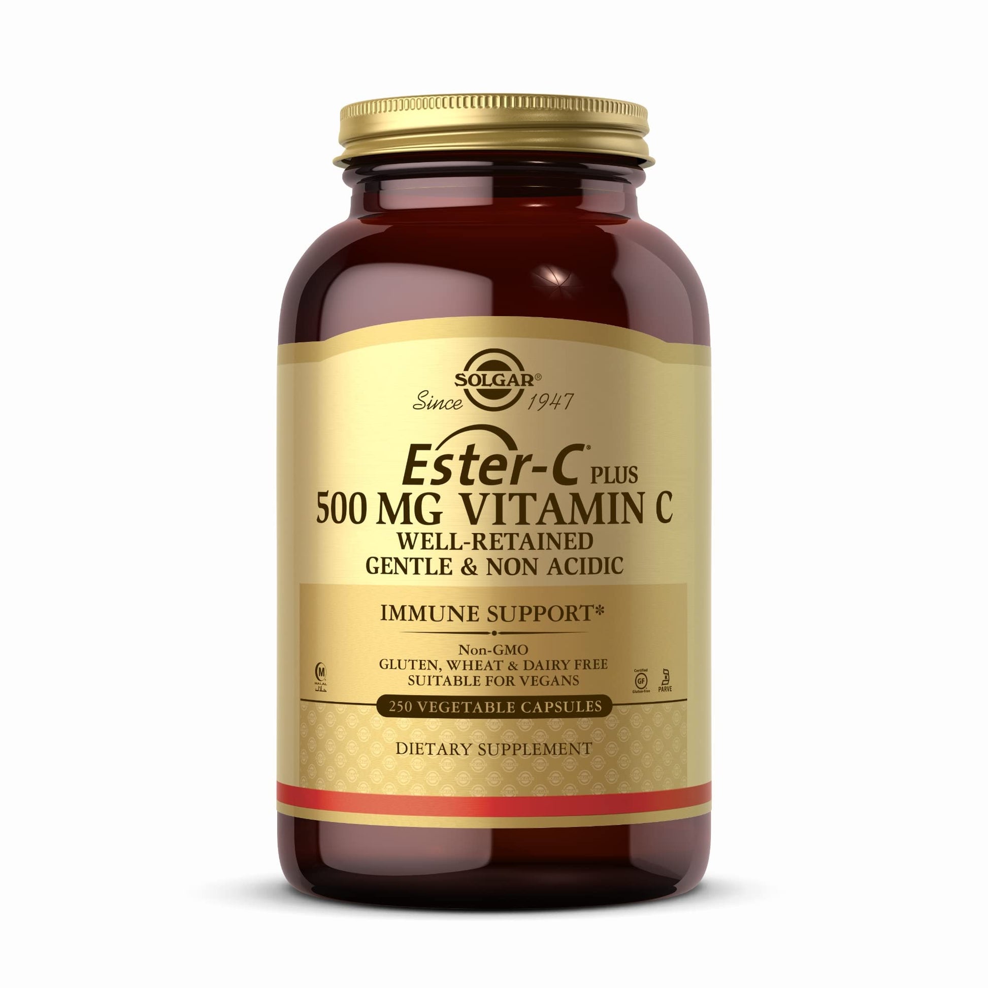 Solgar Ester-C Plus Vitamina C 500mg frasco 250 cápsulas