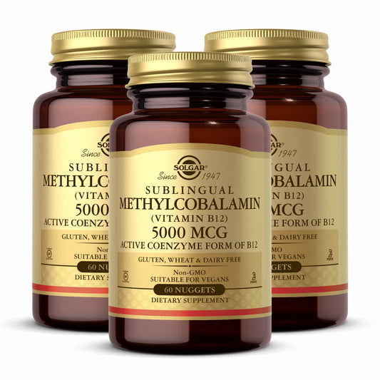 SOLGAR metilcobalamina vitamina b12 5000mcg nuggets 60 unidades