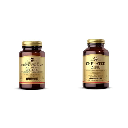 Frasco SOLGAR metilcobalamina vitamina b12 5000mcg nuggets