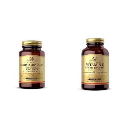 SOLGAR metilcobalamina vitamina b12 y vitamina e suplemento