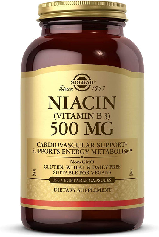 Solgar Niacina 500mg 250 Cápsulas Vegetales