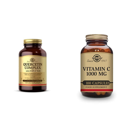Solgar quercetina cápsulas vegetales vitamina c 1000 mg