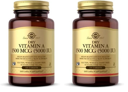 Solgar vitamina a tabletas 100 unidades paquete