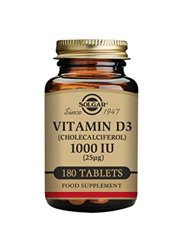 Solgar Vitamina D3 1000 UI cápsulas sin sabor envase frontal