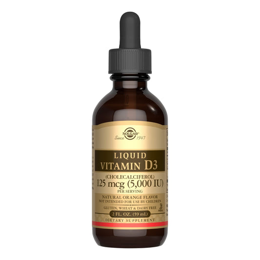 Solgar vitamina d3 líquida 2 onzas sabor naranja