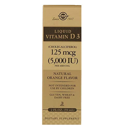 SOLGAR vitamina d3 líquida sabor naranja frasco 2 onzas