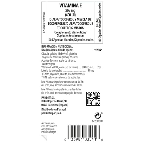Solgar vitamina e informacion detalle capsulas blandas