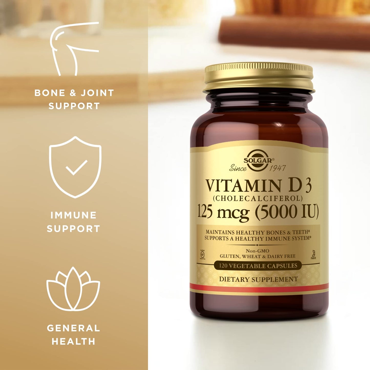 Solgar vitaminas D3 colecalciferol cápsulas para huesos fuertes
