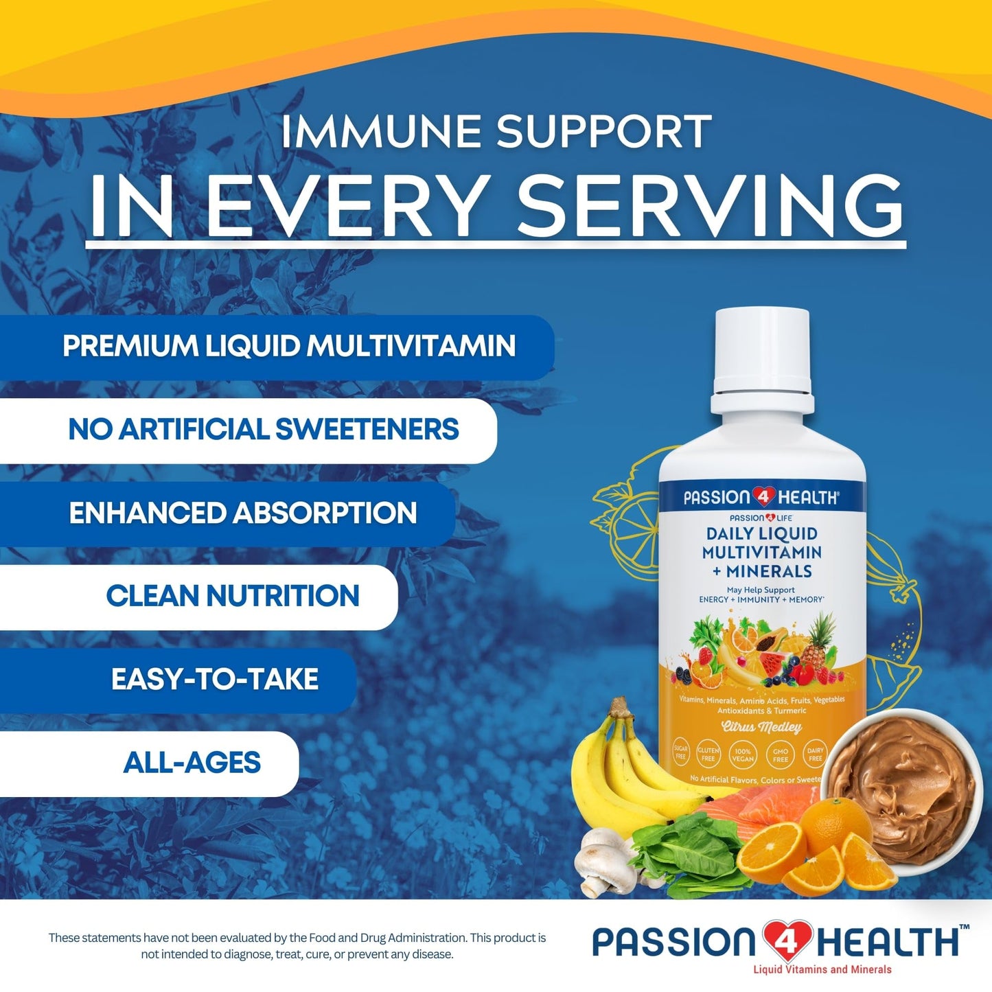 Apoyo al sistema inmunológico con Passion 4 Life Multivitaminas
