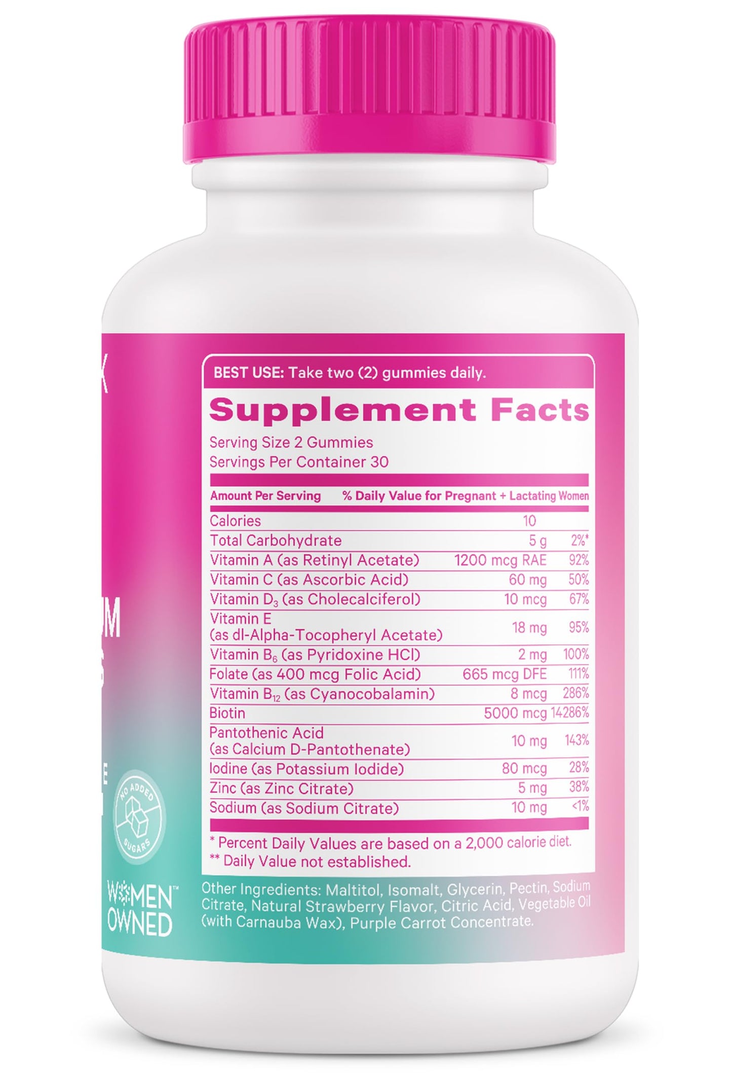 Soporte para mamá postparto Pink Stork vitaminas naturales