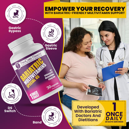 soporte multivitamínico para recuperación post cirugía