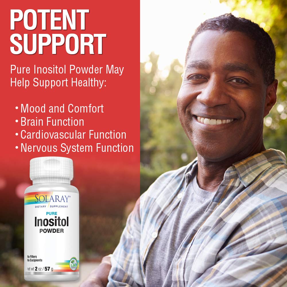 Soporte saludable con polvo de Inositol de Solaray