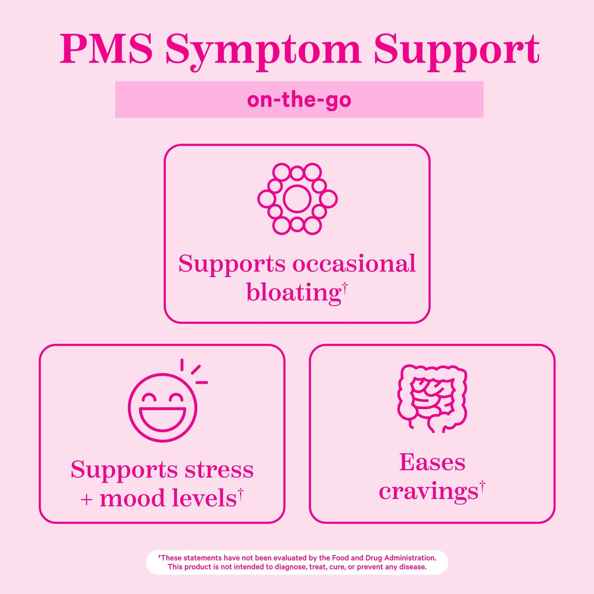 Soporte para síntomas de SPM con Pink Stork