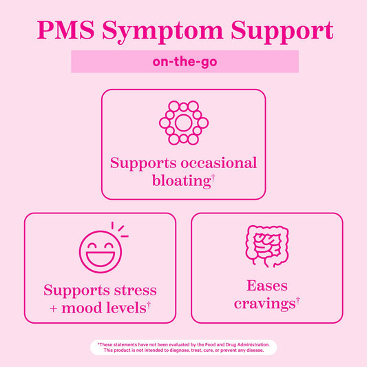 Soporte para síntomas de SPM con Pink Stork