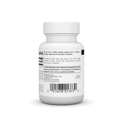 Contenido del suplemento de biotina 5000mcg Source Naturals.