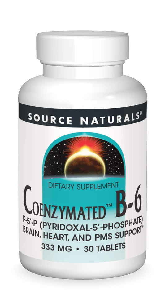 Source Naturals Coenzimado B-6 333mg envase frontal suplemento