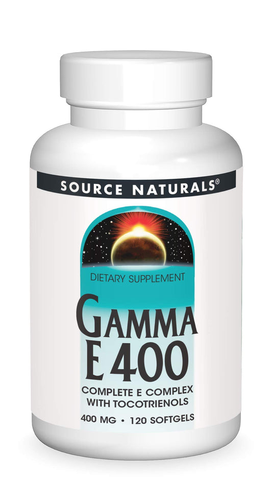 Botella de Source Naturals Gamma E 400 Complex 120 Cápsulas