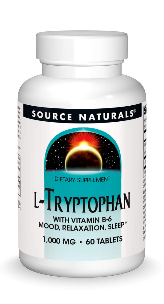 Source Naturals L-Triptófano 1000 mg botella 60 tabletas