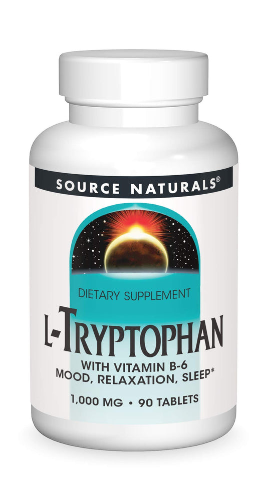 Source Naturals L-Triptófano 1000 mg frasco con 90 tabletas