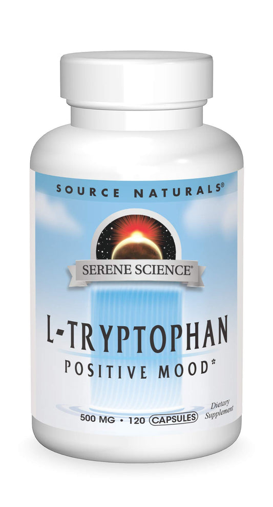 Botella de Source Naturals L-Triptófano 500mg con 120 Cápsulas