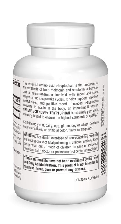 Source Naturals L-Triptófano Informaciones de Suplementos