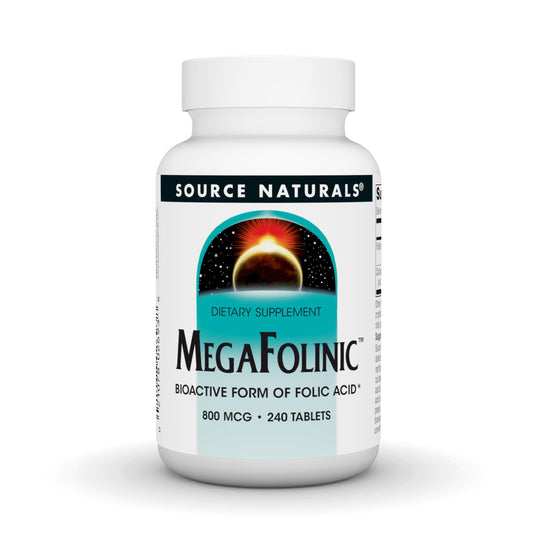 Source Naturals MegaFolinic ácido fólico 240 tabletas