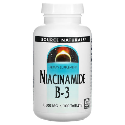 Source Naturals Niacinamida Vitamina B-3 1500mg 100 tabletas