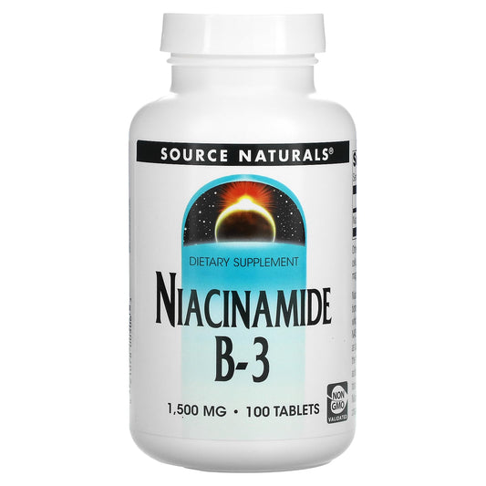 Source Naturals Niacinamida Vitamina B-3 1500mg 100 tabletas