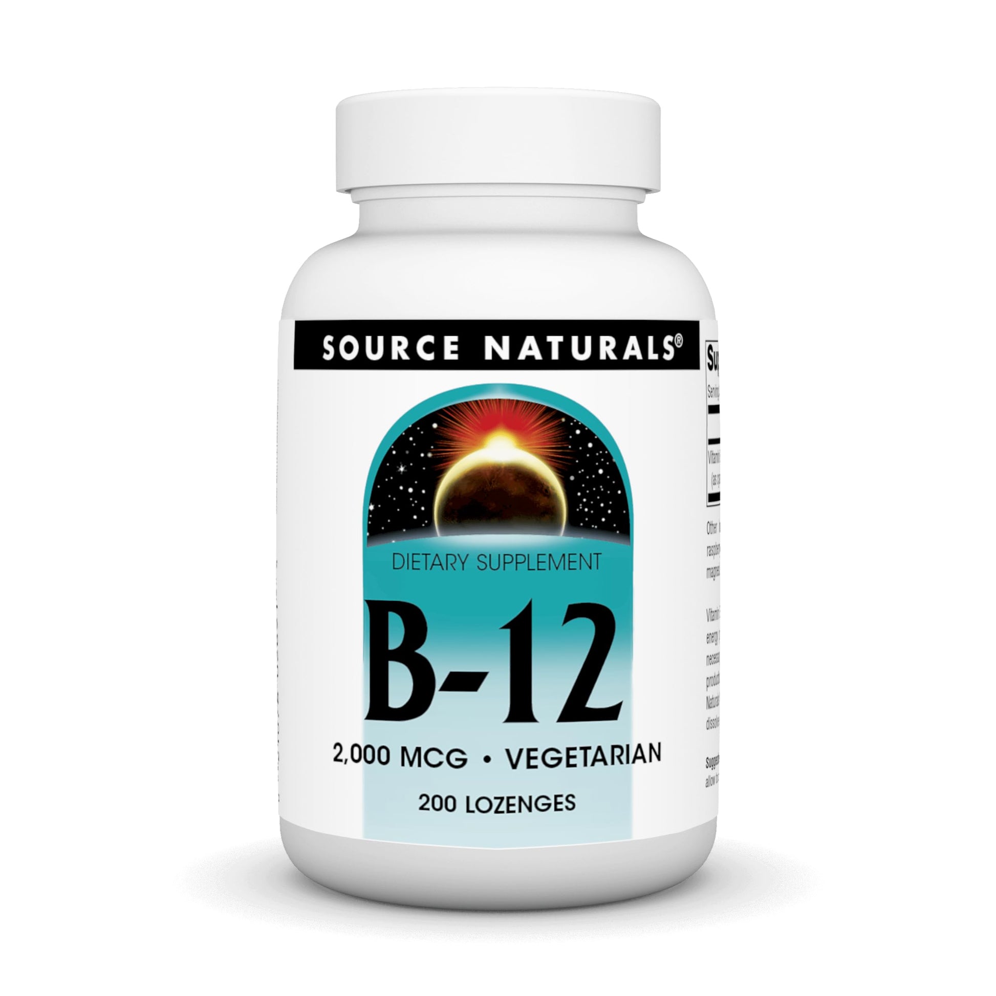 Source Naturals vitamina B-12 2000mcg paquete 200 pastillas