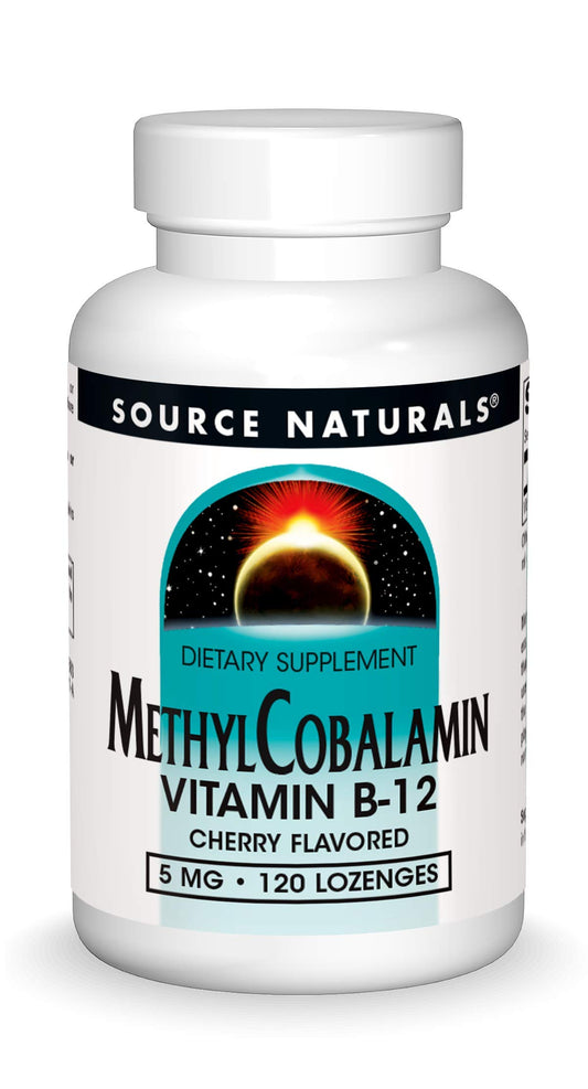 Source Naturals vitamina b-12 metilcobalamina cereza 120 pastillas