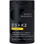 Frasco Sports Research vitamina D3 y K2 cápsulas blandas veganas