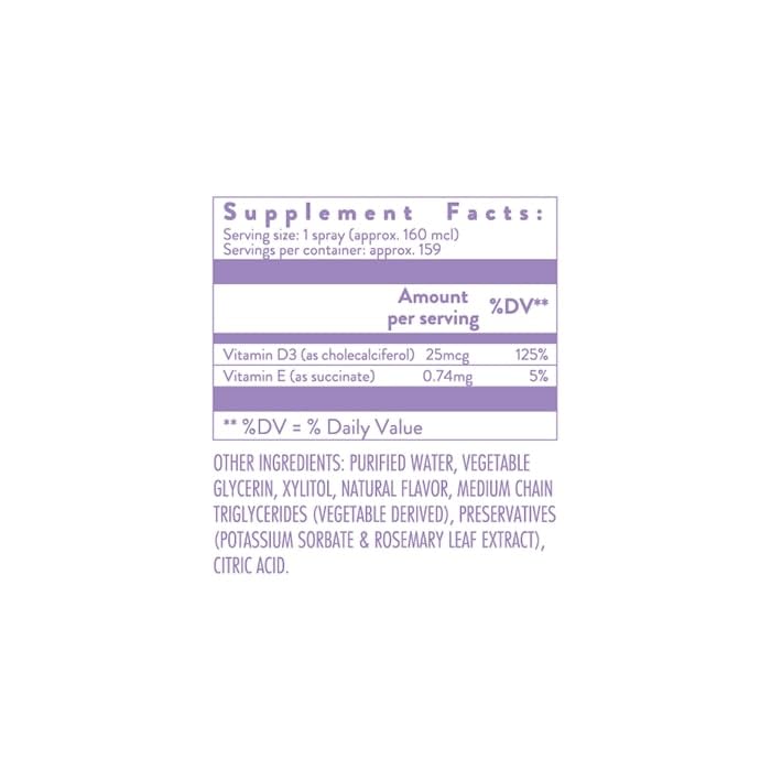 Spray holístic health vitamina d-light 25.5ml botella lateral
