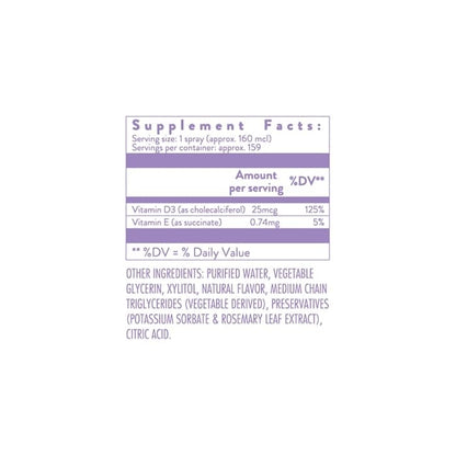 Spray holístic health vitamina d-light 25.5ml botella lateral