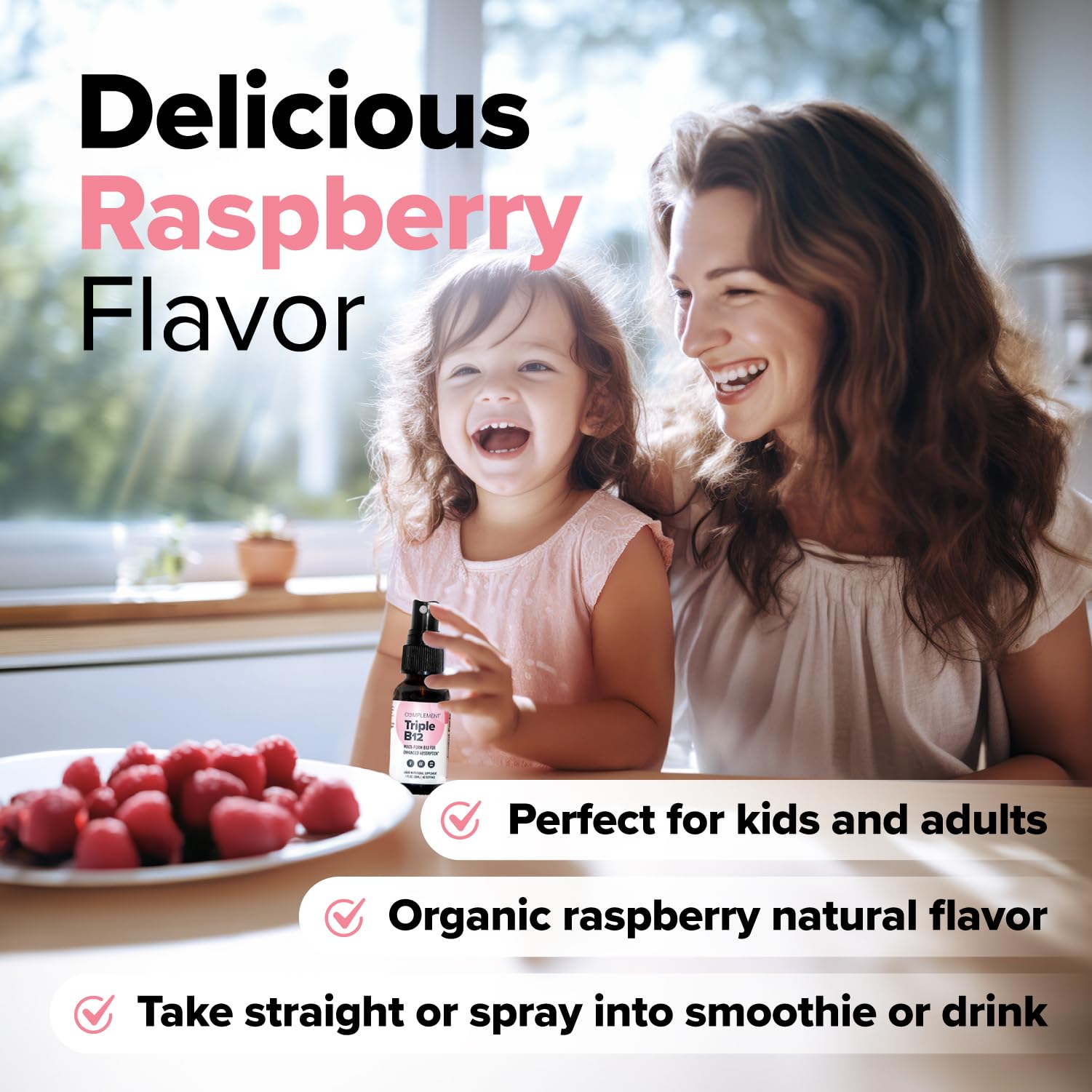 Spray líquido Triple B12 para rápida absorción de vitamina B12