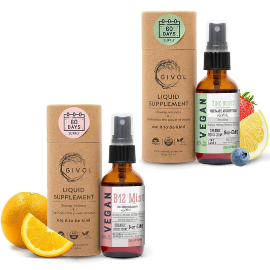 Spray líquido vitamina B12 orgánico vegano GIVOL