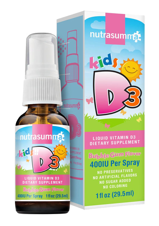 Spray Nutrasumma vitamina D3 para niños sabor chicle 400 UI
