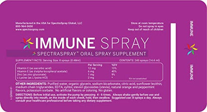Spray oral Spectraspray fórmula vegana y sin alérgenos