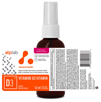 Spray oral vitamina d3 presentación botella 52 ml ATP LAB