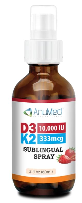Spray sublingual AnuMed con vitaminas D3 y K2