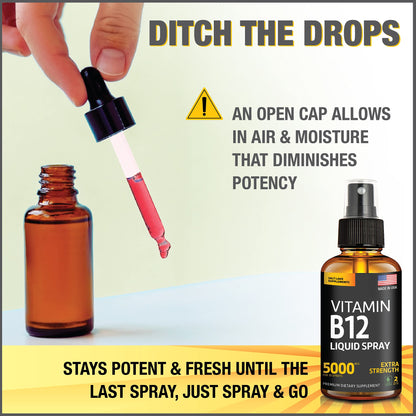Spray vitamina B12 vegan libre de gluten Salt Lake Supplements