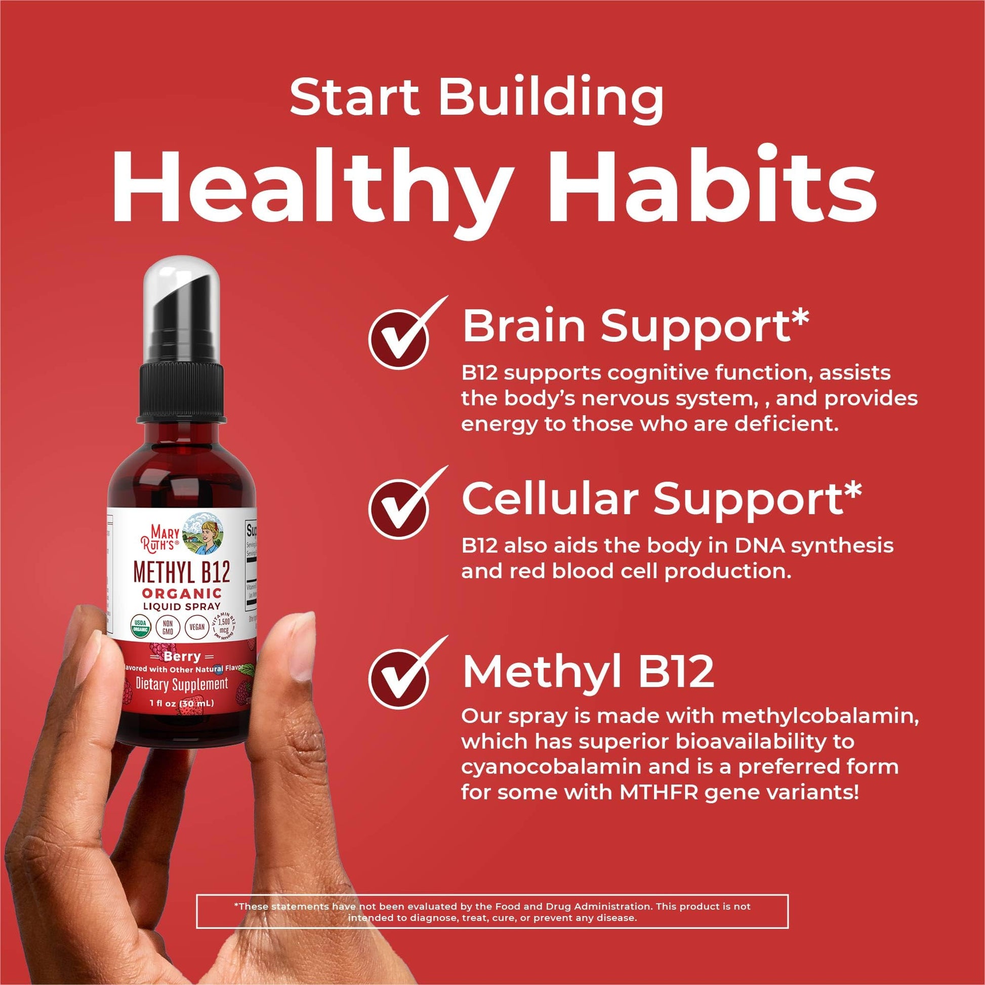 Spray vitamina b12 vegano sin OGM maryruth
